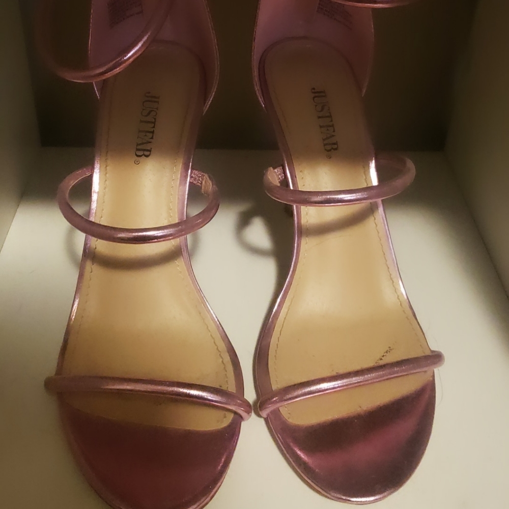 Pink dress sandals